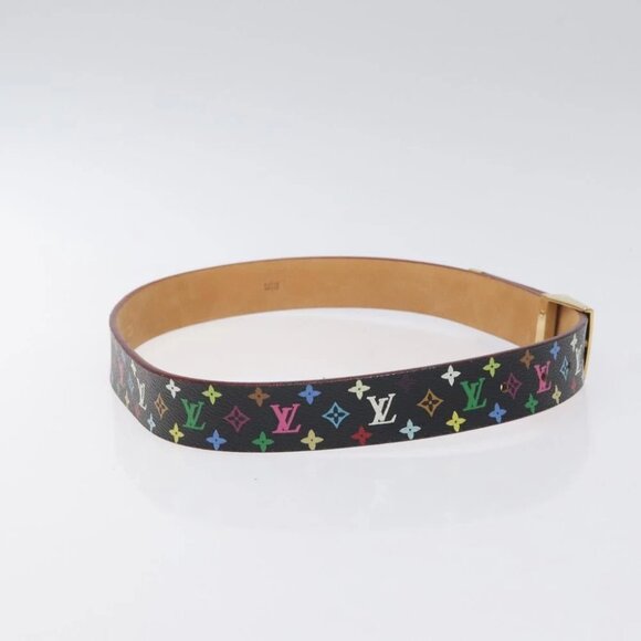 LOUIS VUITTON Monogram Multicolor Ceinture Care Belt Black LV main image 9